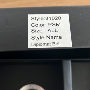 Straight Down grey belt. New with box